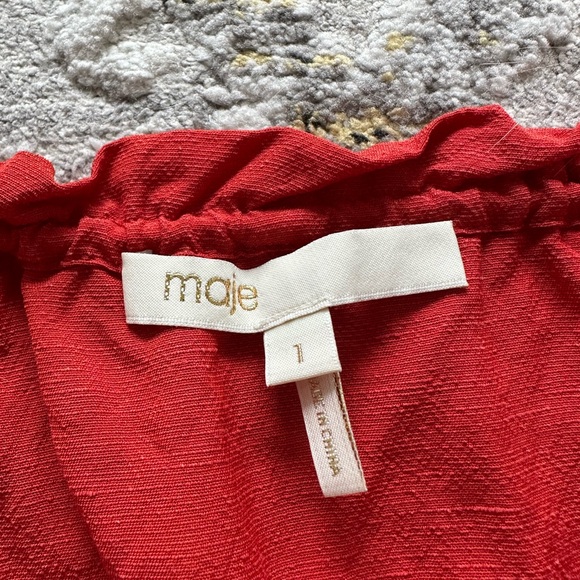 Maje Ramette Linen Dress - Picture 2 of 8